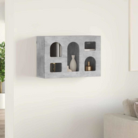vidaXL Hanging Cabinet Concrete Grey 60 x 20 x 40 cm Engineered Wood