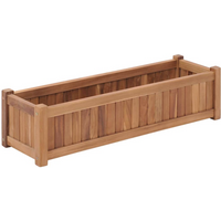 vidaXL Raised Bed 100x30x25 cm Solid Teak Wood