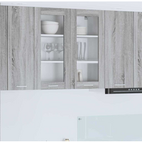 vidaXL Hanging Cabinet Grey Sonoma 80 x 31 x 80 cm Engineered Wood