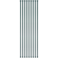 vidaXL Garden Posts 10 pcs 1.5 m Metal Green