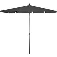 vidaXL Garden Parasol with Pole 210x140 cm Anthracite