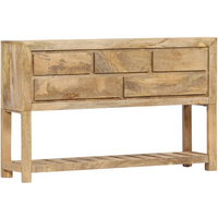 vidaXL Sideboard 120x30x75 cm Solid Mango Wood