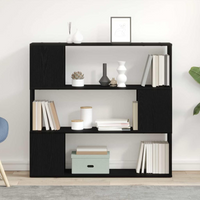 vidaXL TV Cabinet Set Black Oak 100 x 24 x 94 cm Engineered Wood