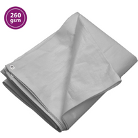 vidaXL Tarpaulin 260 g/m² 4x5 m Grey HDPE