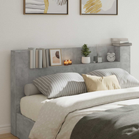 vidaXL Headboard Concrete Grey 180 x 16.5 x 103.5 cm Engineered Wood