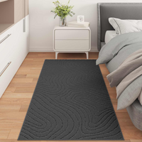 vidaXL Area Rugs Rectangular PALMERAS Anthracite 200 x 80 cm Polyester