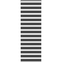 vidaXL Zebra Blind Black 85x230 cm Fabric Width 80.9 cm Polyester
