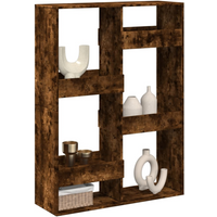 vidaXL Room Divider Smoked Oak100x33x135 cm Engineered Wood