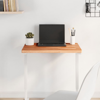 vidaXL Table Top 60x40x2.5 cm Rectangular Solid Wood Beech