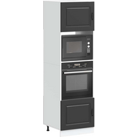 vidaXL Oven Cabinets 2 pcs Kalmar Black Engineered Wood