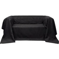 Micro-suede Couch Slipcover Anthracite 210 x 280 cm
