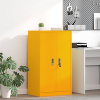 vidaXL Storage Cabinet Mustard Yellow 60 x 40 x 105 cm Steel
