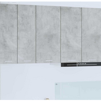vidaXL Hanging Cabinet Concrete Grey and White 40 x 31 x 80 cm