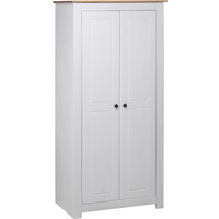vidaXL Wardrobe White 80x50x171.5 cm Solid Pine Panama Range