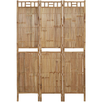 vidaXL 3-Panel Room Divider Bamboo 120x180 cm