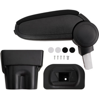 vidaXL Car Armrest Black 17x32x(35.5-52) cm ABS