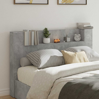 vidaXL Headboard Concrete Grey 160 x 16.5 x 103.5 cm Engineered Wood