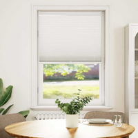 Plisse Blind 90x125cm White Pleated Blind