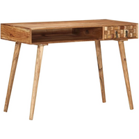 vidaXL Writing Desk 110x50x76 cm Solid Wood Acacia