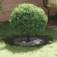 vidaXL suitable for Flat Tree Ring Olive green Ø50 / 80 cm Steel