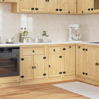 vidaXL Cabinet SKI Honey Brown 40 x 46 x 81.5 cm Solid Pine Wood