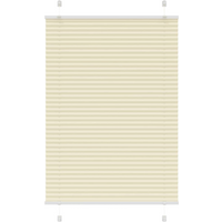 vidaXL Pleated Blind Cream 95x150 cm Fabric Width 94.4 cm Polyester