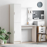 vidaXL Desk 2 pcs White