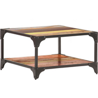 vidaXL Coffee Table 60x60x35 cm Solid Reclaimed Wood