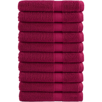 vidaXL Premium Sauna Towels "SOLUND" 10 pcs Bordeaux 80x200 cm 600 gsm