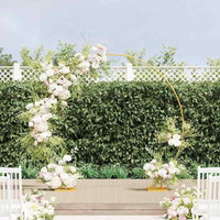 vidaXL Wedding Arch Gold 220 x 45 x 200 cm Steel