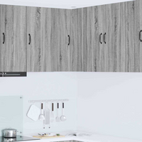 vidaXL Kitchen Cabinet Grey Sonoma 57 x 57 x 80 cm Engineered Wood