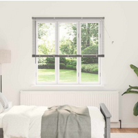 vidaXL Venetian Blinds Height Adjustable Silver 175 x 145 cm Aluminium