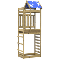 vidaXL Play Tower Brown 85 x 52.5 x 239 cm Solid Impregnated Wood