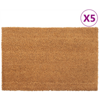 vidaXL Door Mats 5 pcs Natural 40x60 cm Tufted Coir