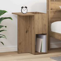 vidaXL End Table Artisan Oak 35 x 40 x 55 cm Engineered Wood