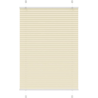 vidaXL Pleated Blind Cream 85x150 cm Fabric Width 84.4 cm Polyester