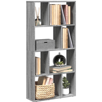 vidaXL Bookcase Grey Sonoma 60x20x120.5 cm Engineered Wood