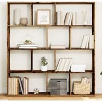 vidaXL Book Cabinet Old Wood 132x29x141.5 cm Engineered Wood