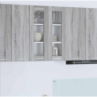 vidaXL Hanging Cabinet Grey Sonoma 60 x 31 x 80 cm Engineered Wood