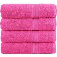 vidaXL Premium Bath Towels "SOLUND" 4 pcs Pink 100x150 cm 600 gsm
