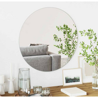 vidaXL Wall Mirror Round Ø 60 cm Tempered Glass