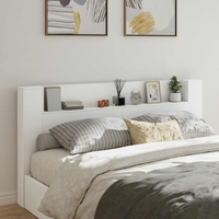vidaXL Headboard White 200 x 16.5 x 103.5 cm Engineered Wood