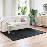 vidaXL Anti-Slip Faux Rabbit Fur Rug Olite Black 120 x 170 cm