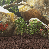 vidaXL Volcanic Rocks 25 kg Red 5-8 cm