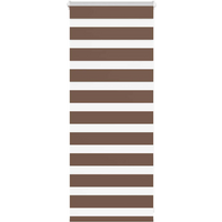 vidaXL Zebra Blind Brown 65x100 cm Fabric Width 60.9 cm Polyester