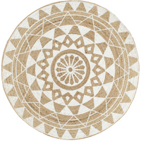 Handmade Rug Jute with Print