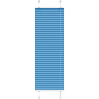 vidaXL Pleated Blind Blue 50x150 cm Fabric Width 49.4 cm Polyester