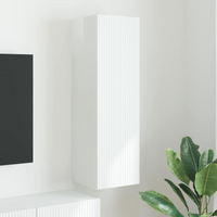 vidaXL TV Wall Cabinet Gloss White 30 x 31 x 100 cm Engineered Wood