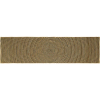 vidaXL Rug Natural and Black 80 x 300 cm Jute