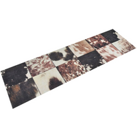 vidaXL Kitchen Rug Washable Animal Skin 45x150 cm Velvet